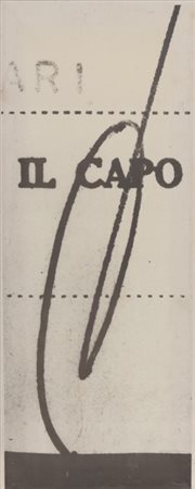 PLINIO MESCIULAM (1926-2016) Macroscopia di segno precario 1974tela...