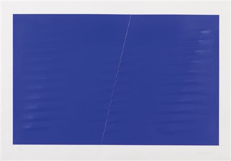 AGOSTINO BONALUMI (1935-2013) Senza titoloserigrafia con intervento cm...