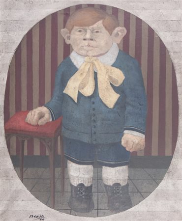 MENSA CARLOS (1936-1982) Senza titolo 1966olio su tela cm 73x60firmato e...