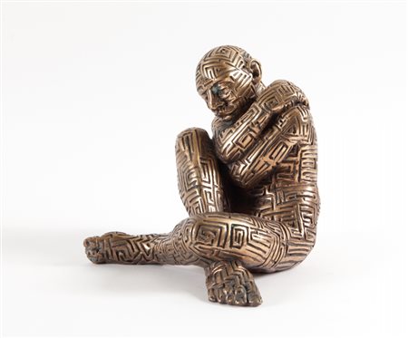 RABARAMA (1969-) Destin-azione 2003bronzo cm 23x23x20firmato datato e...