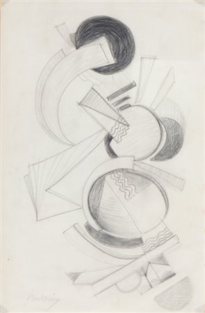 AUGUSTE HERBIN (1882-1960) Senza titolo matita su carta cm 36 5x24 5firmato...