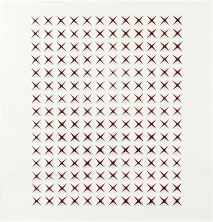 DADAMAINO (EDOARDA MAINO) (1935-2004) Senza titolo carta fustellata cm...