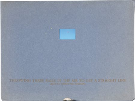 JOHN BALDESSARI (1931-) Throwing three balls in the air to get a straight...