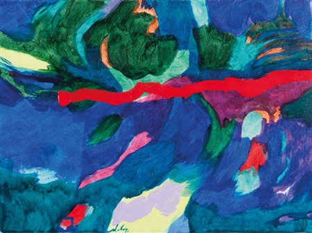 GIANNI DOVA (1925-1991) Frammento di paesaggioacrilico su tela cm...