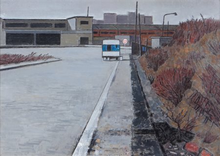 RENZO BIASION (1915-1996) Senza titoloolio su tavola cm 38x53firmato in basso...