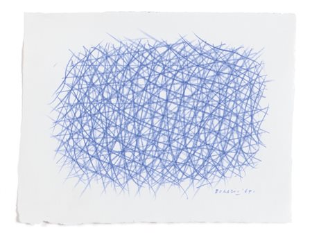 PIERO DORAZIO (1927-2005) Senza titolo 1964pastello su carta cm 25x33firmato...