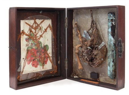 CLAUDIO COSTA (1942-1995) Come nido di radici 1988tecnica mista in cofanetto...