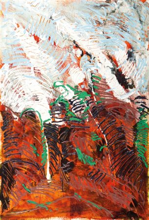 MARIO SCHIFANO (1934-1998) Veduta 1986smalto e acrilico su tela cm...