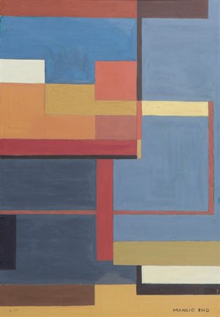 MANLIO RHO (1901-1957) Senza titolo 1939tempera su cartone cm 48x33firmato in...