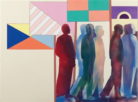 RENATO MAMBOR (1936-2014) Manifestazione 2008acrilico su tela cm...