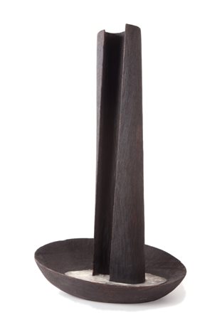 NUNZIO (1954-) Senza titolo 2003legno e piombo cm 76x48x30firmato e datato...