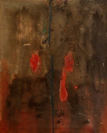 GIULIO TURCATO (1912-1995) Atmosferico (prima metà anni '60)olio e tecnica...