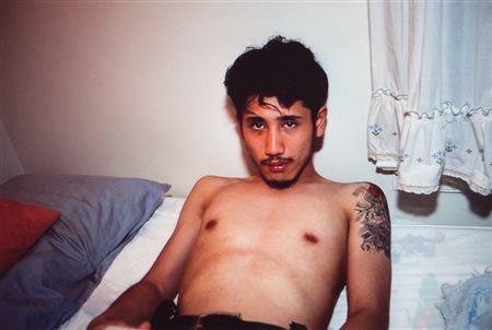 NAN GOLDIN (1953-) Kee in bed E. Hampton NYC 1988cibachromecm 30 5x40 5...