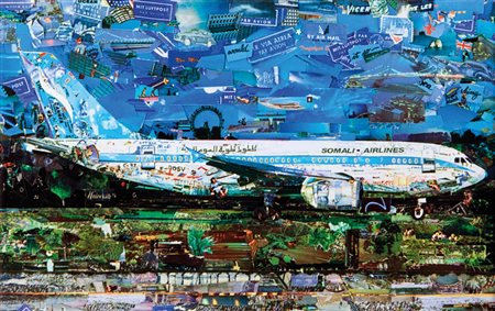 VIK MUNIZ (1961-) Jetliner dalla serie Postcards from Nowhere2014stampa...