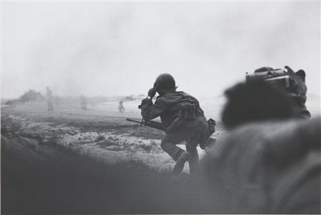 BURNETT DAVID (1946-) Vietnam1968stampa vintage ai sali d'argentocm 24x16 -...