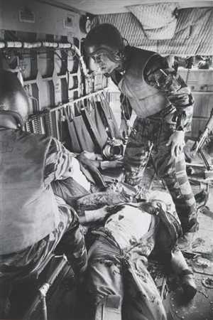 BURROWS LARRY (1926-1971) Vietnam1965stampa vintage ai sali d'argentocm 24x16...