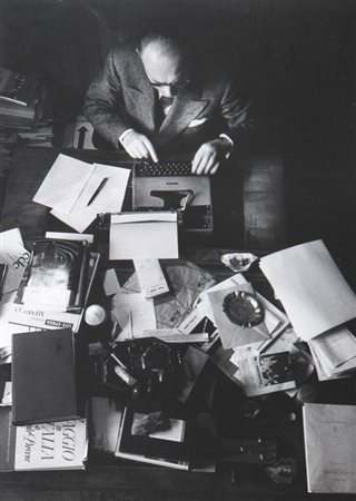 UGO MULAS (1928-1973) Guido Pioveneanni'60stampa vintage ai sali d'argentocm...