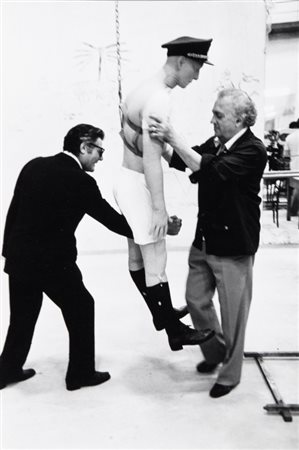 TAZIO SECCHIAROLI (1925-1988) Federico Fellini e Marcello Mastroianni nel...
