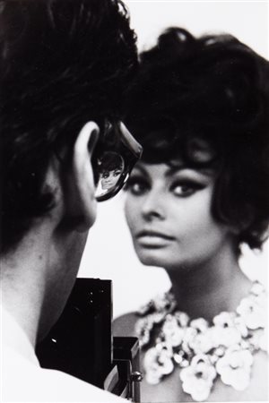 TAZIO SECCHIAROLI (1925-1988) Richard Avedon e Sophia Loren1966stampa vintage...
