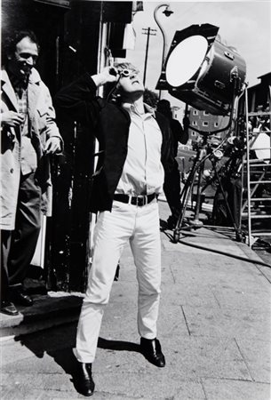 TAZIO SECCHIAROLI (1925-1988) David Hemmings durante il backstage del film...