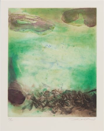 WOU-KI ZAO (1920-2013) Senza titoloacquaforte acquatinta cm 38x30 5esemplare...