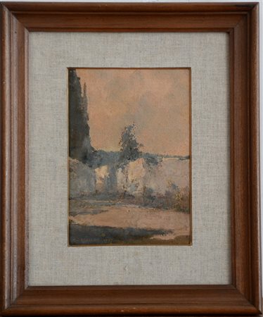 Alberto Dressler (Milano 1878 - 1949)"Studio dal vero" 1917, dipinto ad olio...