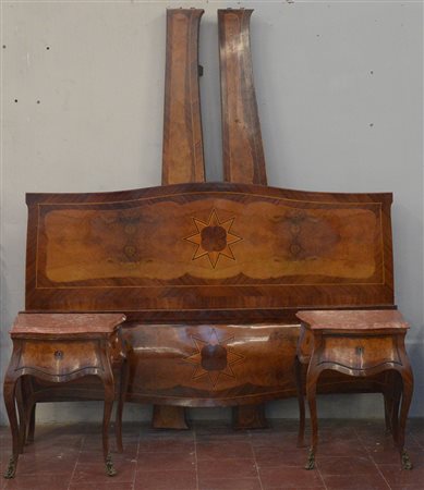 Errico Gennaro, Napoli secolo XX. Lotto composto da due comodini con piani in...