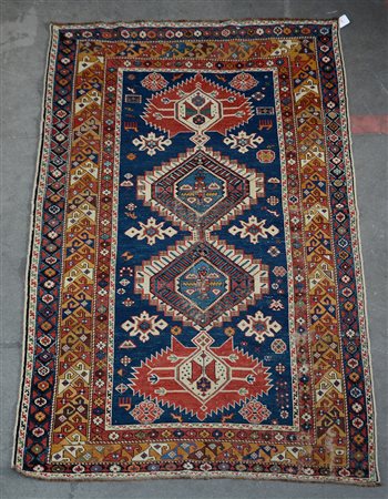 Tappeto Schirwan Kuba, Caucaso seconda metà secolo XIX. Decoro a medaglioni...