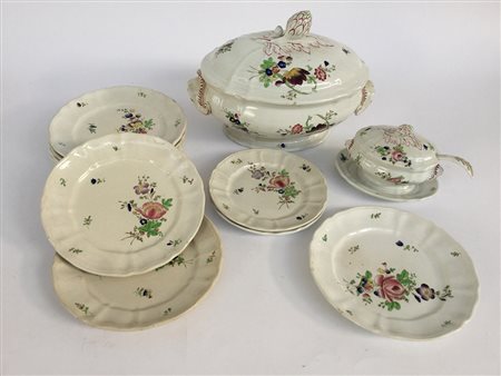 Società Ceramiche Richard, parte di servizio da tavola con decoro "Vecchio...