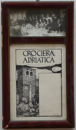 Pietro Marussig (?) "Cociera adriatica" composizione in cornice con...