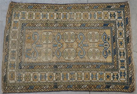 Tappeto Schirwan Perepedil, Caucaso fine secolo XIX. Decoro con forbici...