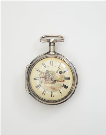 ANONIMOOrologio da tasca da uomo in argentoMovimento con carica a chiavetta,...