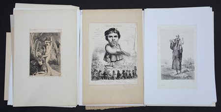 Cartella contenete numerose incisioni di diversa epoca e autore (difetti)