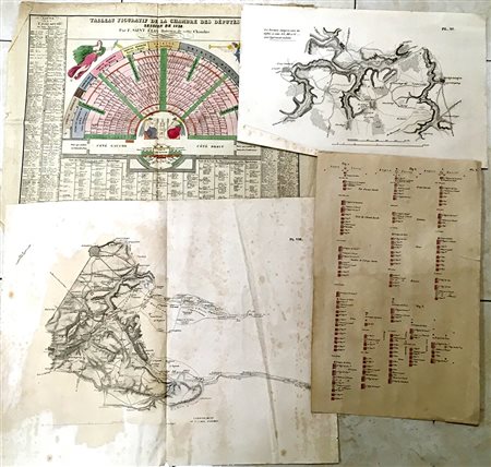 Cartella contenente numerose litografie ed incisioni di diversa epoca