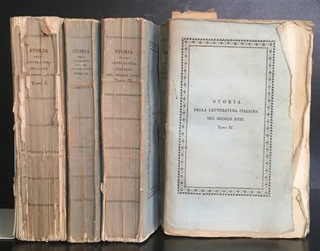 LOMBARDI A. Storia della letteratura italiana nel secolo XVIII. Modena:...