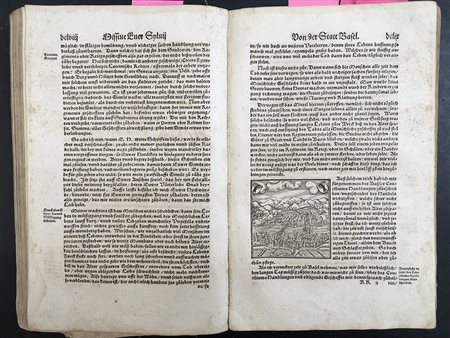 WURSTISEN Christian . Baszler cronick. 1580. Folio; molte incisioni grandi e...