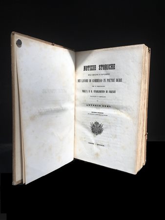 ZOBI ANTONIO. Notizie storiche sull’origine e progressi dei lavori di...