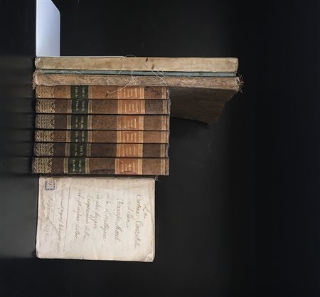 Lotto di alcuni volumi tra cui: dell'origine delle leggi delle arti e delle...