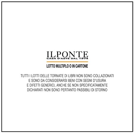 Un cartone contenente numerosi volumi del XVIII e XIX secolo in legature...