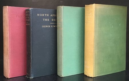 [AFRICA] Lotto di libri sul nord Africa e le regioni del deserto. 8vo, tela...