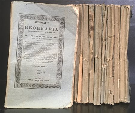 BALBI A. Compendio di Geografia compilato su di un nuovo piano, conforme agli...