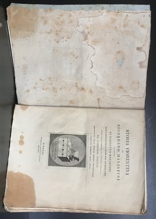 [FIRENZE] MALISPINI G. Storia Fiorentina...dalla edificazione di Firenze sino...