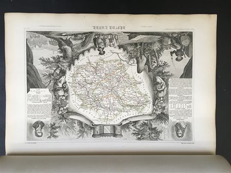 LEVASSEUR, V. Atlas National Illustre des 86 Departements et des Possessions...