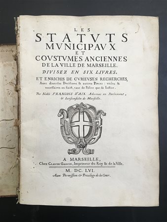[MARSIGLIA] Les Status municipaux et costumes anciennes de la Ville de...
