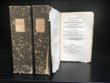 BIOT, J.B. Traite Elementaire d'Astronomie Physique. Parigi e San...