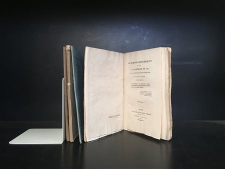 [NAPOLEONICA - WATERLOO] Interessante insieme di 4 pandette riguardanti...