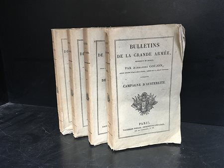 [NAPOLEONICA] Bulletins de la grande Armée. Parigi, Baudouin, 1820-21. 8vo, 4...