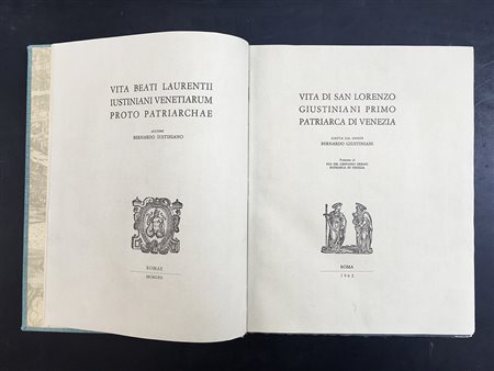 GIUSTINIANI B. Vita di san Lorenzo Giustiniani primo Patriarca di Venezia....