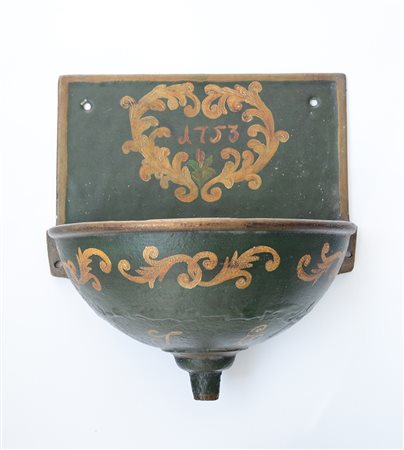 Lavamani in ghisa dipinta (difetti)