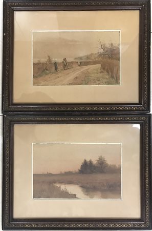 "Parigi" lotto di tre stampe (cm 17x14) Firmate in basso a destra. In cornici...